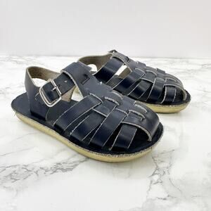 Hoy Shoe‎ Toddler Boys Size 7 Navy Blue Fisherman Style Sandals Water Shoes